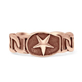 Oxidized Celtic Star Rings