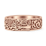 Oxidized Dragon Ring