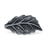 Oxidized Leaf Ring