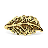 Oxidized Leaf Ring