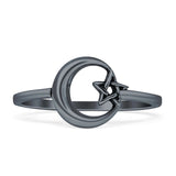 Moon & Star Celestial Ring