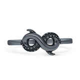 Oxidized Tentacles & Infinity Band Snake Rings