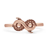 Oxidized Tentacles & Infinity Band Snake Rings