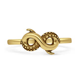 Oxidized Tentacles & Infinity Band Snake Rings