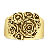 Oxidized Rose Flower Ring