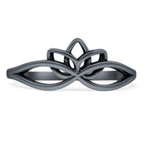 Oxidized Lotus Ring