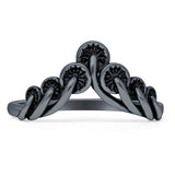 Oxidized Chevron Ring