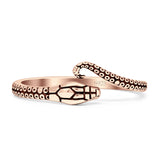 Oxidized Snake Ring