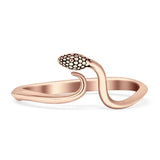 Oxidized Snake Ring