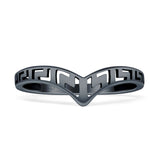Oxidized Chevron Rings