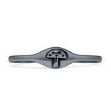 Oxidized Mushroom Signet Ring