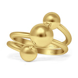 Three Ball Layered Ring