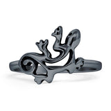  Oxidized Lizard Ring