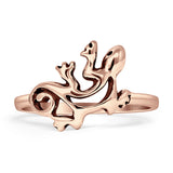  Oxidized Lizard Ring
