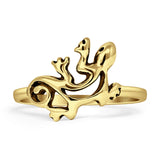  Oxidized Lizard Ring