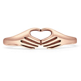 Heart Hands Promise Ring