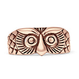  Oxidized Owl Ring