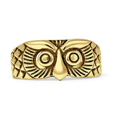 Oxidized Owl Ring