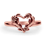 Flower & Heart Ring
