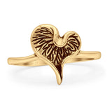 Mushroom Heart Ring