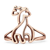 Oxidized Giraffes Ring