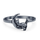 Moon & Cat Ring