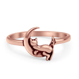 Moon & Cat Ring