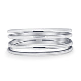 Minimalist 6.5mm Stackable Band Oxidized Ring 925 Sterling Silver