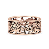 Celtic Triquetra & Dragons Ring