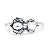 Oxidized Spider Ring