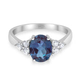 Vintage Style Oval Natural Stone Ring 