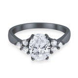 Vintage Style Oval Natural Stone Ring 