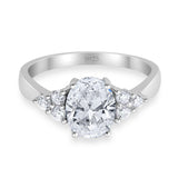 Vintage Style Oval Natural Stone Ring 