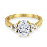 Vintage Style Oval Natural Stone Ring 