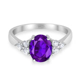 Vintage Style Oval Natural Stone Ring 