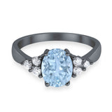 Vintage Style Oval Natural Stone Ring 