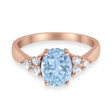 Vintage Style Oval Natural Stone Ring 