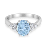 Vintage Style Oval Natural Stone Ring 