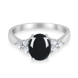 Vintage Style Oval Natural Stone Ring 