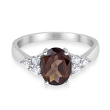 Vintage Style Oval Natural Stone Ring 