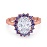 Art Deco Oval Natural Stone Ring