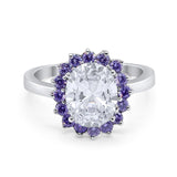Art Deco Oval Natural Stone Ring