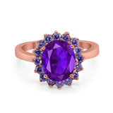 Art Deco Oval Natural Stone Ring