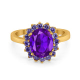 Art Deco Oval Natural Stone Ring