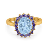 Art Deco Oval Natural Stone Ring