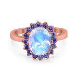 Art Deco Oval Natural Stone Ring