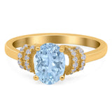 Art Deco Oval Natural Stone Wedding Ring