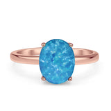 Oval Solitaire Ring