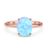 Oval Solitaire Ring