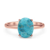 Oval Solitaire Ring